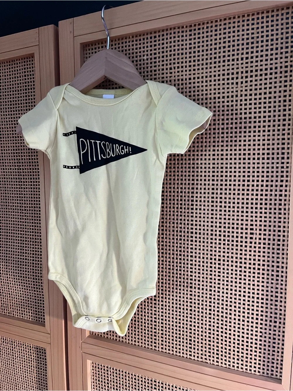 Pittsburgh Yellow Baby One-Piece Bodysuit 6-12M